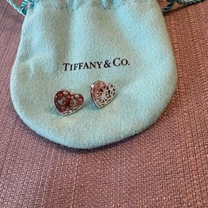 Tiffany & Co. Silver Heart Earrings